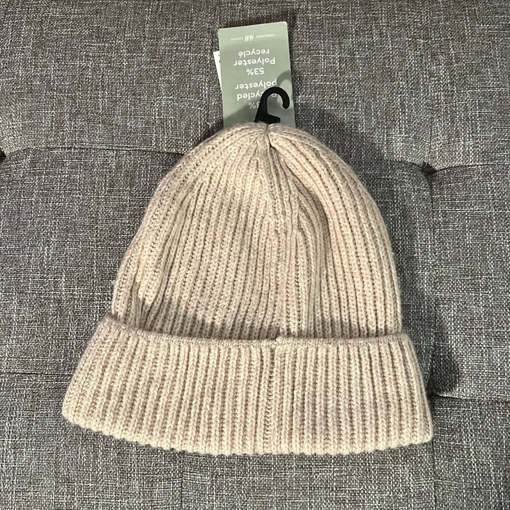 Cream beanie